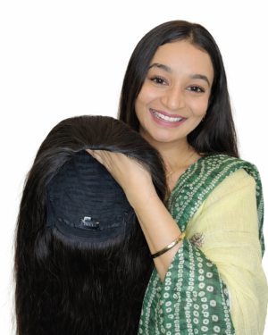 Real Hair Extensions & Wigs by Kinsley | 100% Natural Look 4 Half Head Wig – 100% Human Hair Natural Look